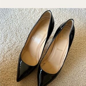 Christian Louboutin Black Patent Leather Pumps
